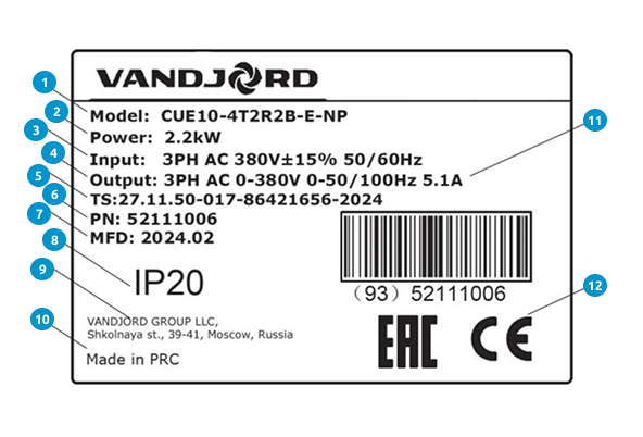 Пример фирменной таблички